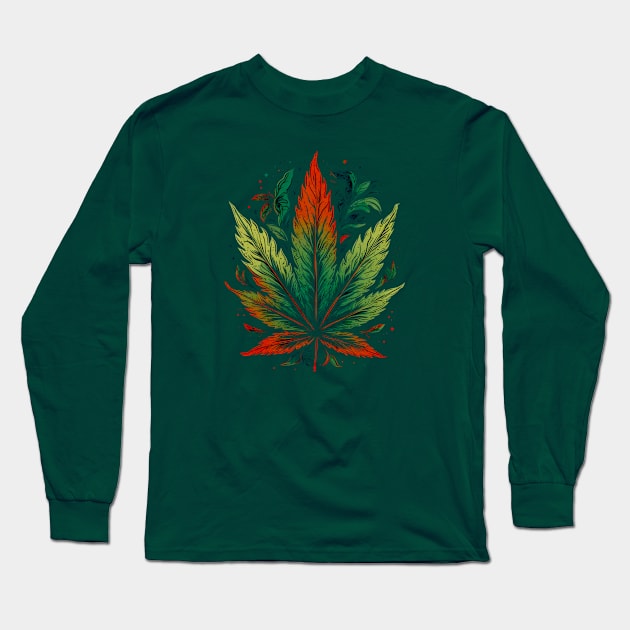 Big Leaf #2 Long Sleeve T-Shirt by Butterfly Venom